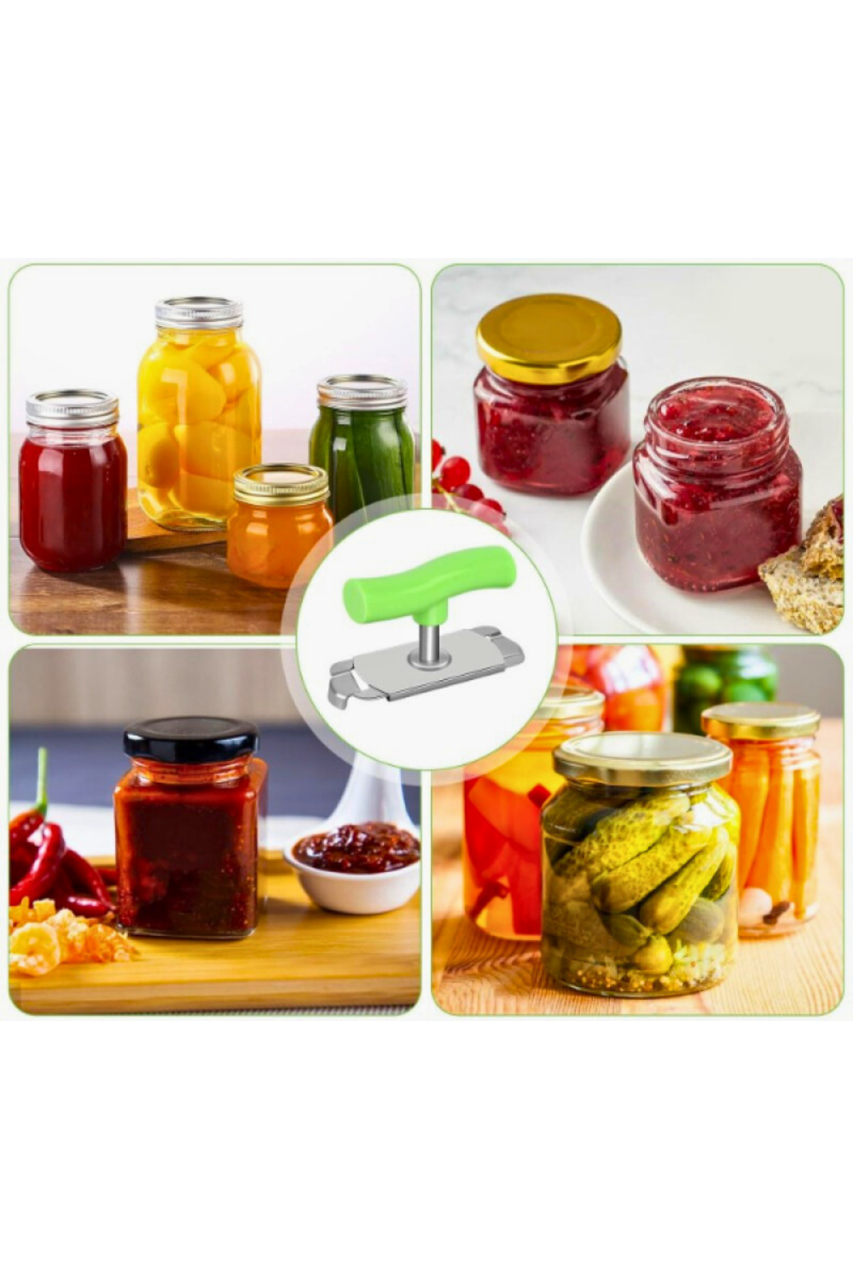Jar Lid Opener, Sized, Adaptable, Practical Canned Bottle Lid Opener