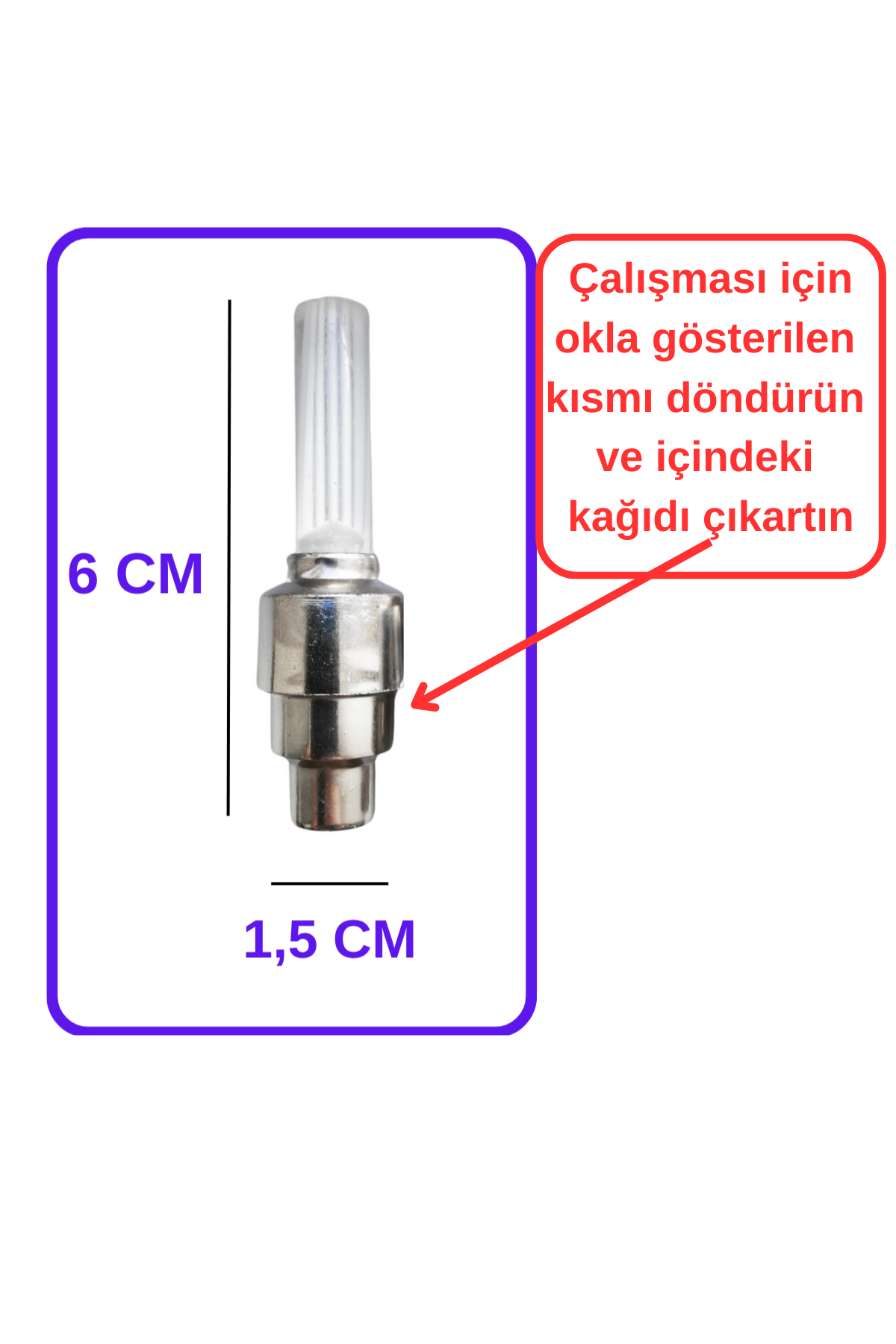 Dönen Rengarenk Rgb Hareket Sensörlü Sibop Işık Led Işıklı Tekerlek Bisiklet Araba Motor Lambası