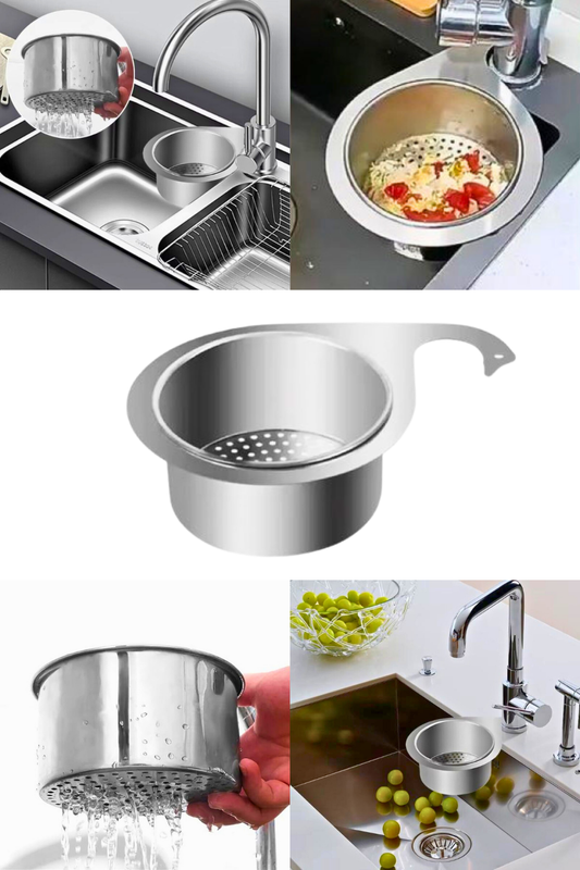 ✨ Mutfak Tezgahınızda Devrim: Süzgeçli Lavabo Sepeti ile Hijyenik Düzenin Sırrı