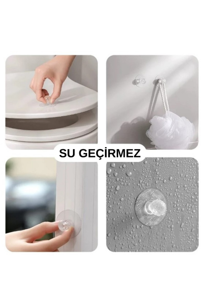 12 Adet Dolap Çekmece Kristal Görünümlü Tutacak Set Pratik Yapışkanlı Mobilya Komidin Kulpu Askı